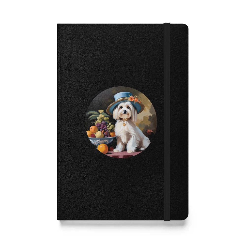 PugMug Custom White Havanese Dog Hardcover Bound Notebook