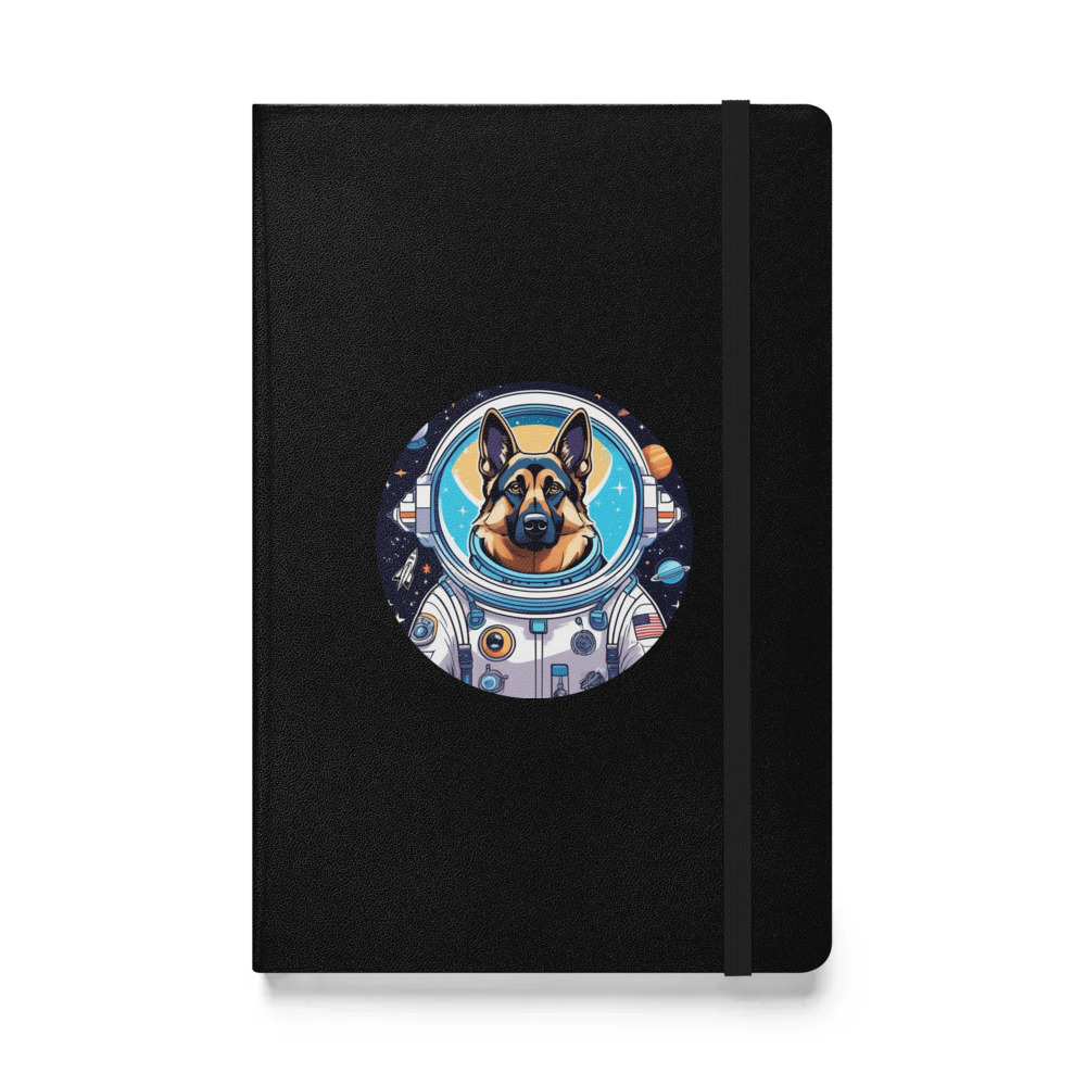 PugMug Custom German Shepherd Dog Hardcover Bound Notebook
