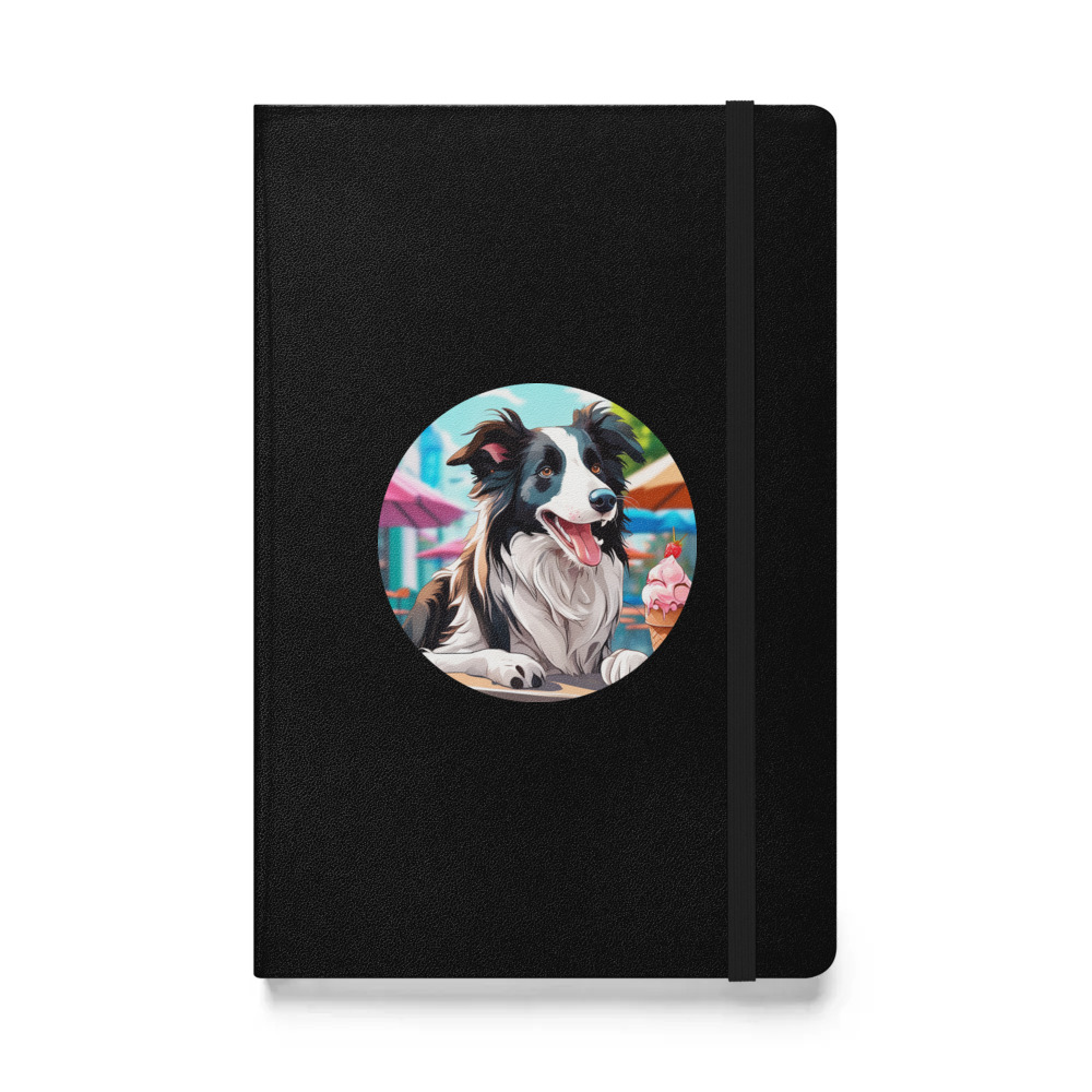 PugMug Custom Border Collie Hardcover Bound Notebook