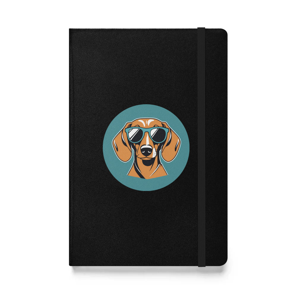 PugMug Custom Tan Dachshund Hardcover Bound Notebook