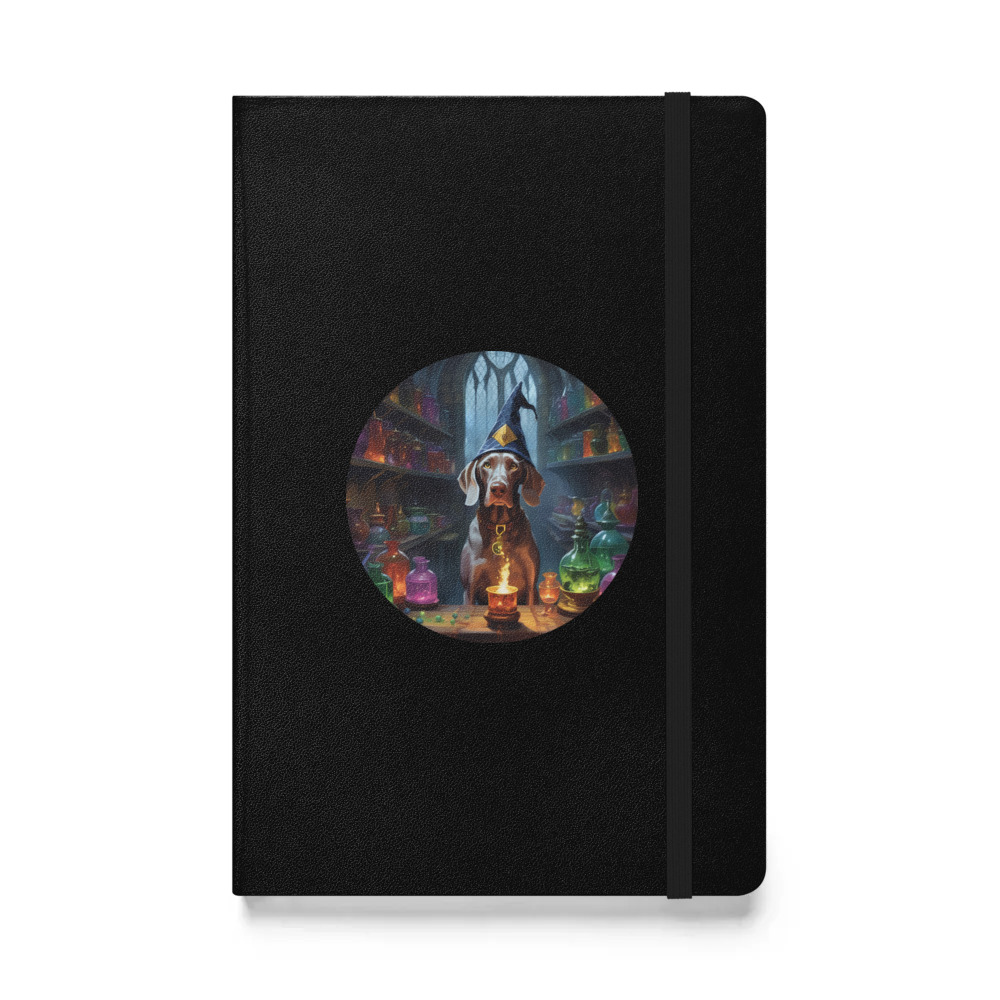 PugMug Custom Weimaraner Hardcover Bound Notebook