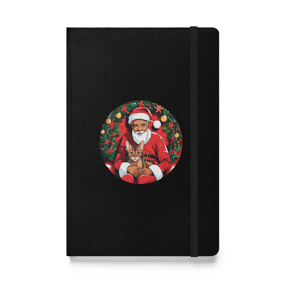 PugMug Custom Tabby Abyssinian Cat Hardcover Bound Notebook