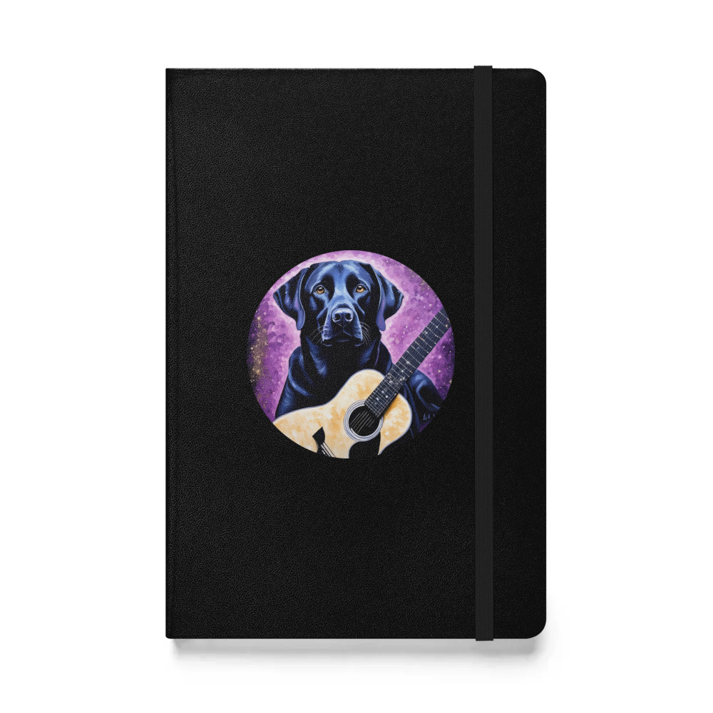 PugMug Custom Black Labrador Retriever Hardcover Bound Notebook