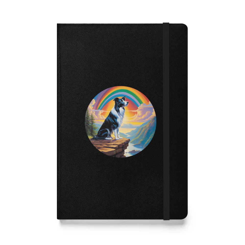PugMug Custom Border Collie Hardcover Bound Notebook