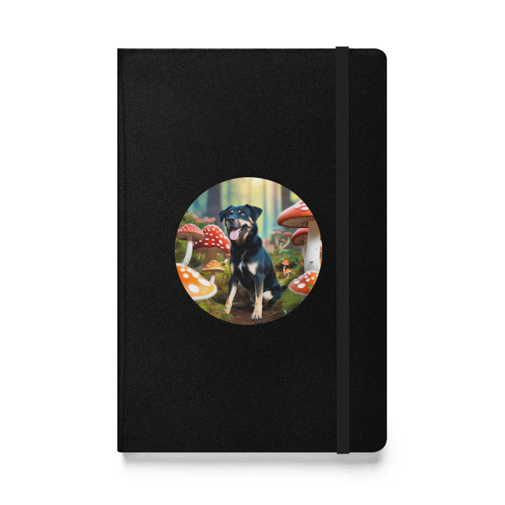 PugMug Custom Blue Hardcover Bound Notebook