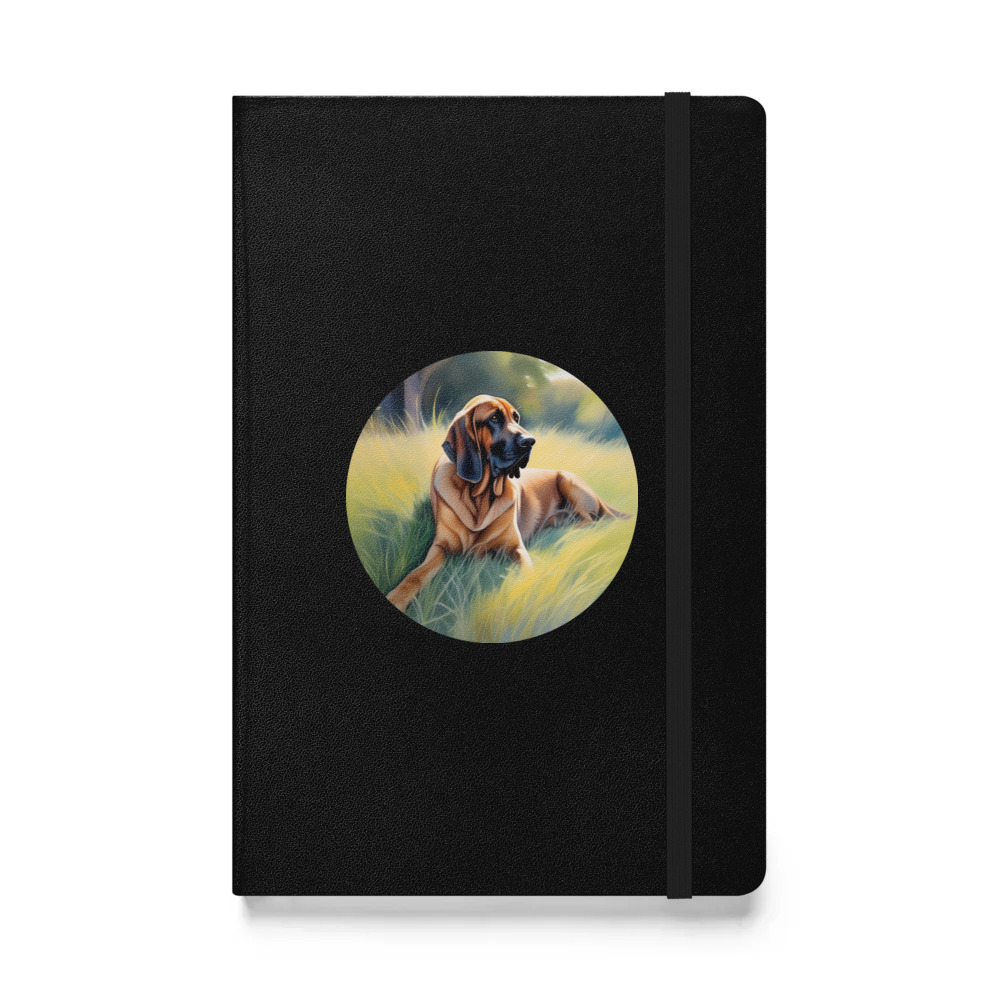 PugMug Custom Bloodhound Hardcover Bound Notebook