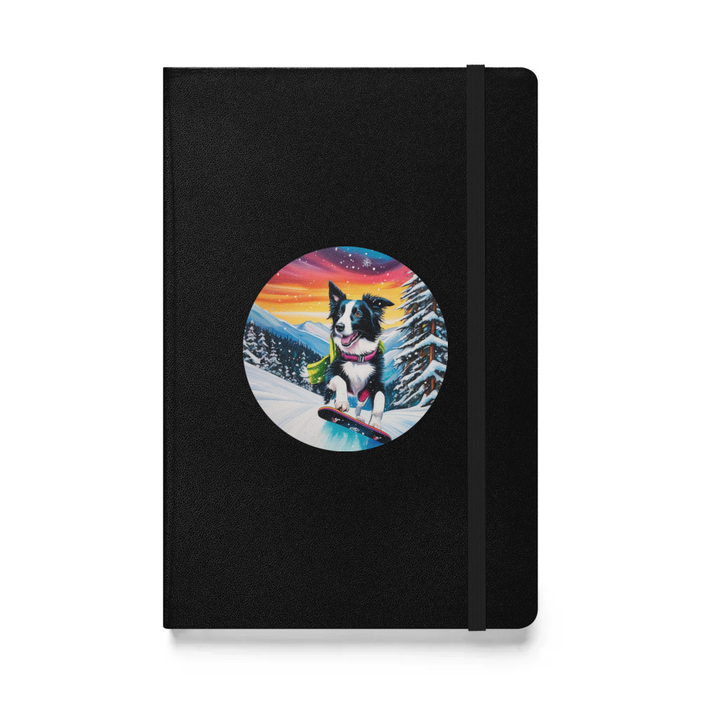 PugMug Custom Border Collie Hardcover Bound Notebook