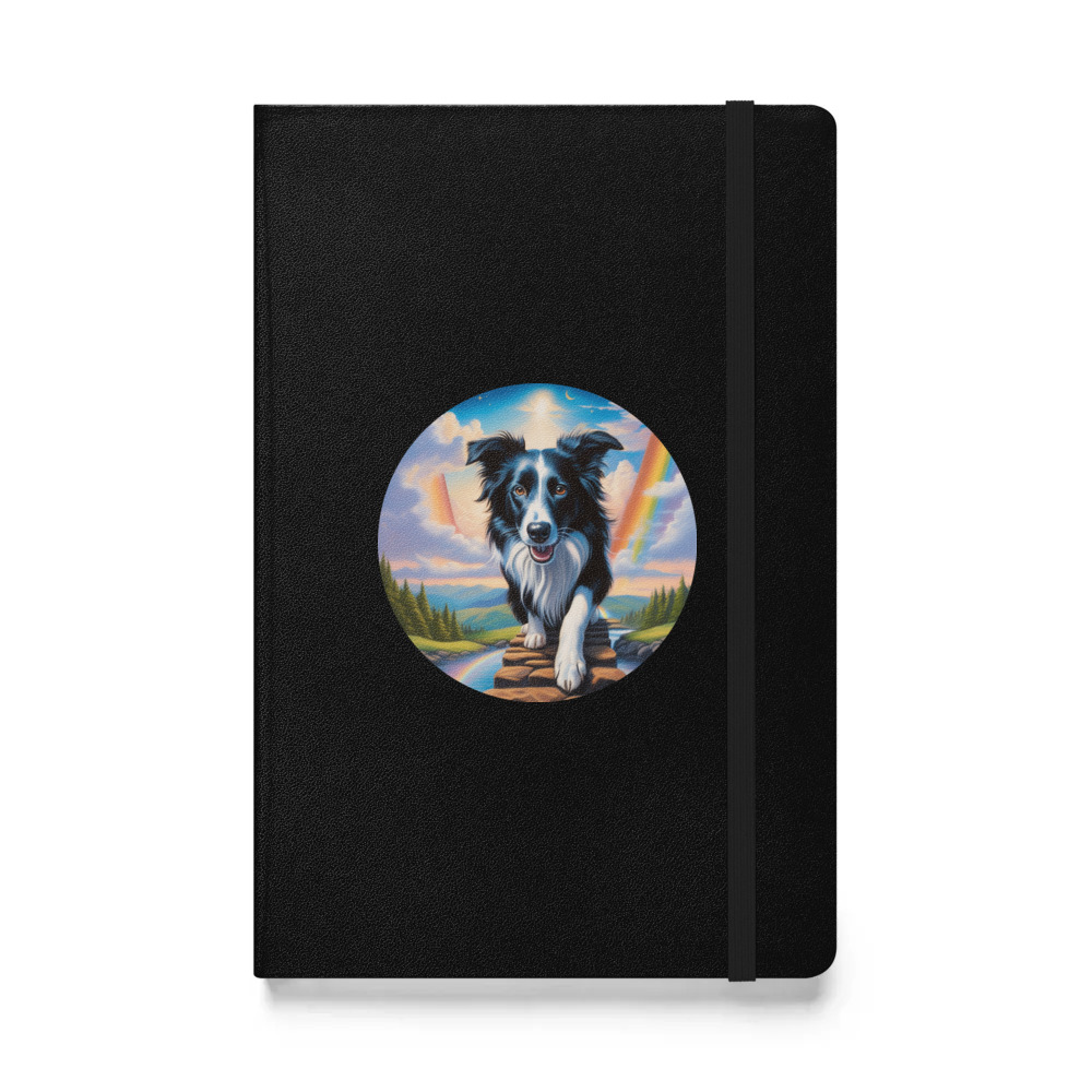 PugMug Custom Border Collie Hardcover Bound Notebook
