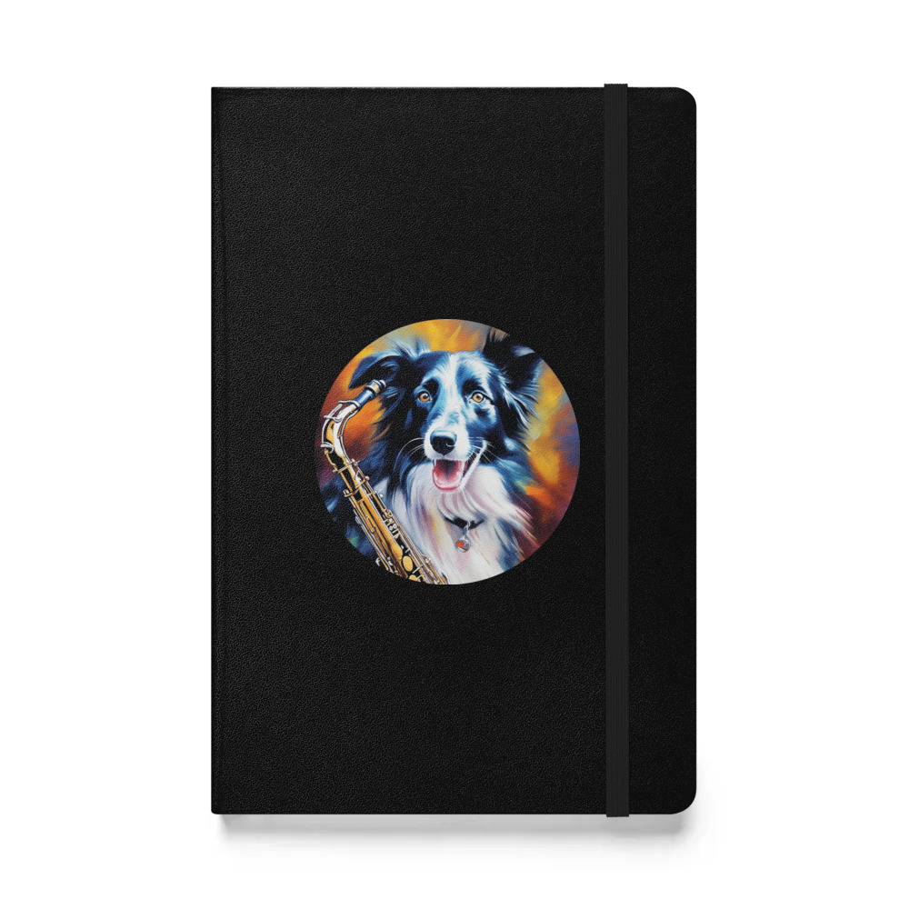 PugMug Custom Border Collie Hardcover Bound Notebook