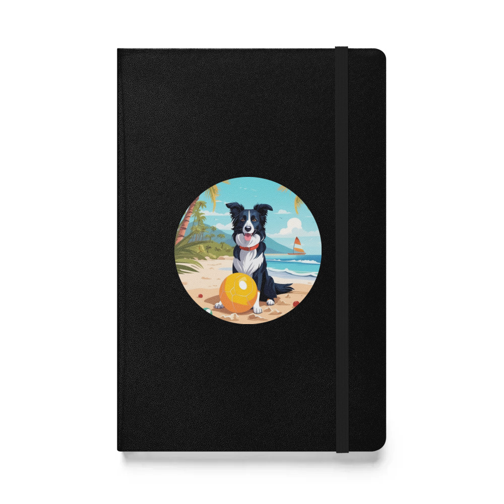 PugMug Custom Border Collie Hardcover Bound Notebook