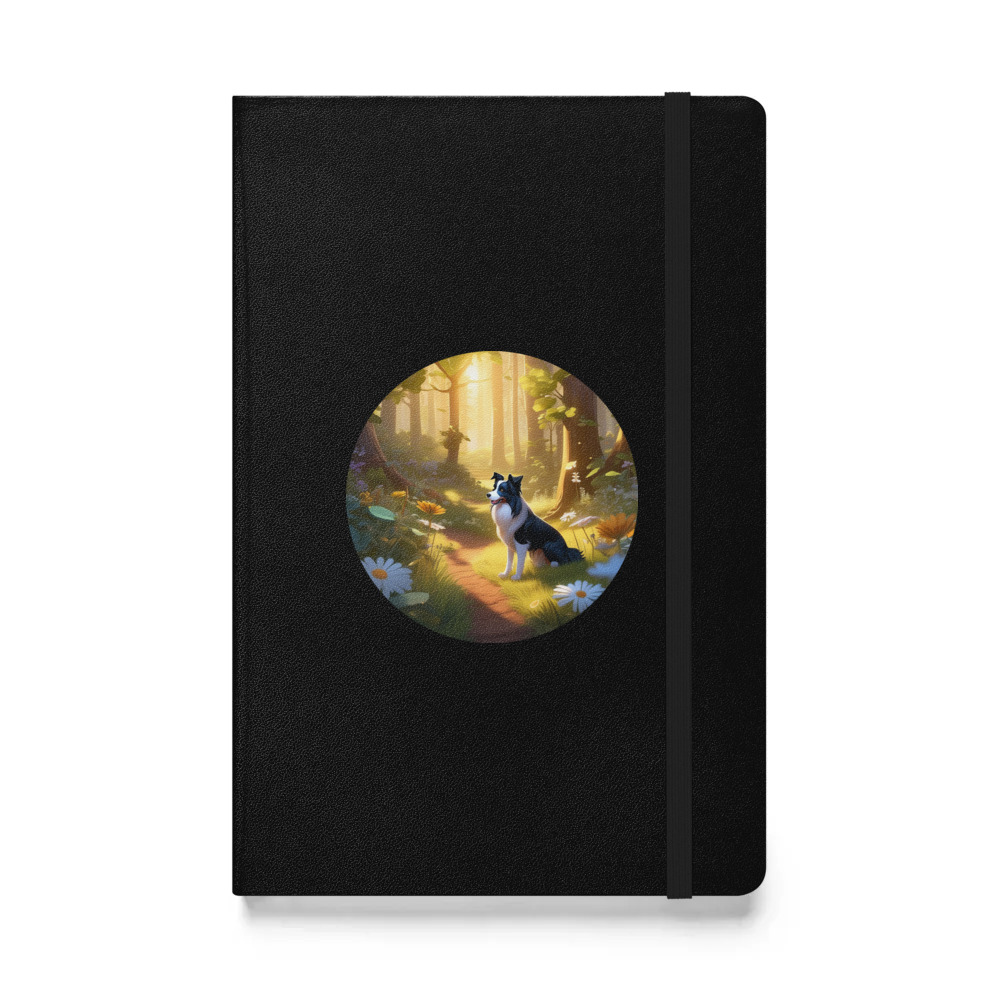 PugMug Custom Border Collie Hardcover Bound Notebook