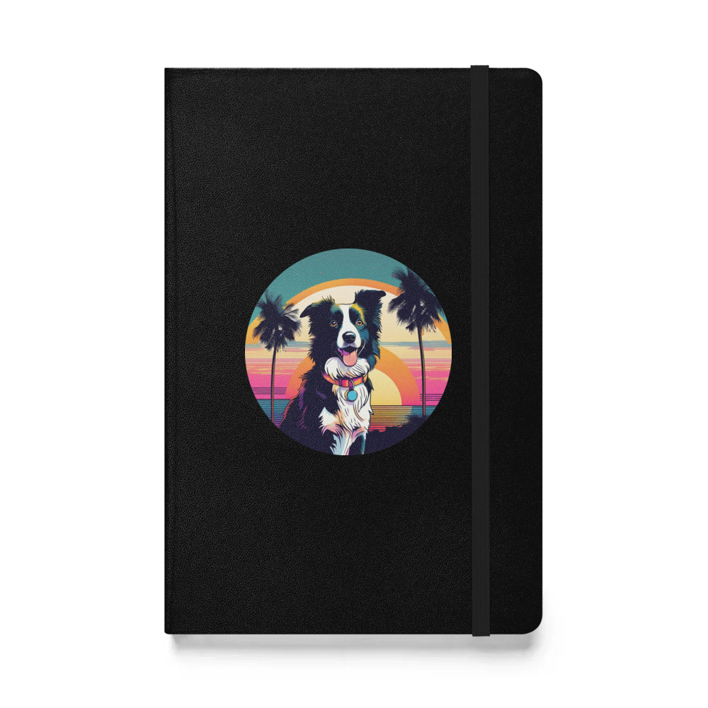 PugMug Custom Border Collie Hardcover Bound Notebook