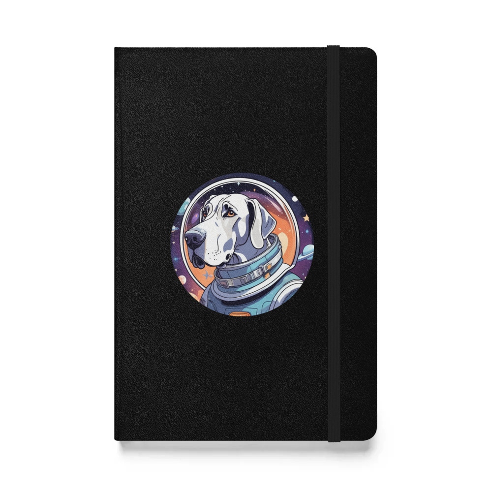 PugMug Custom Great Dane Hardcover Bound Notebook