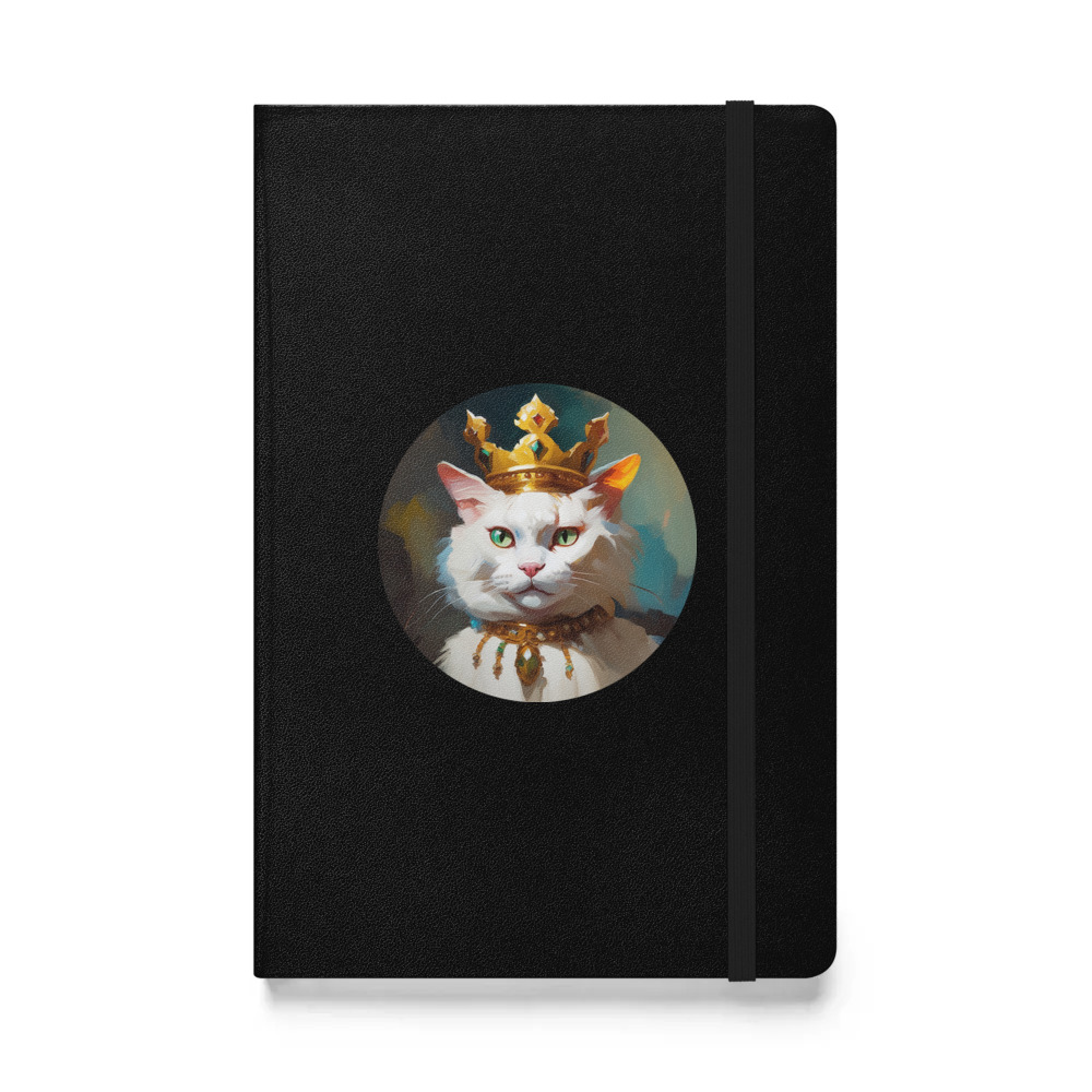 PugMug Custom White Exotic Cat Hardcover Bound Notebook