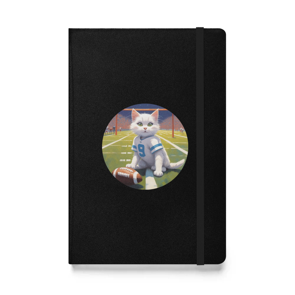 PugMug Custom White Companion Cat Hardcover Bound Notebook