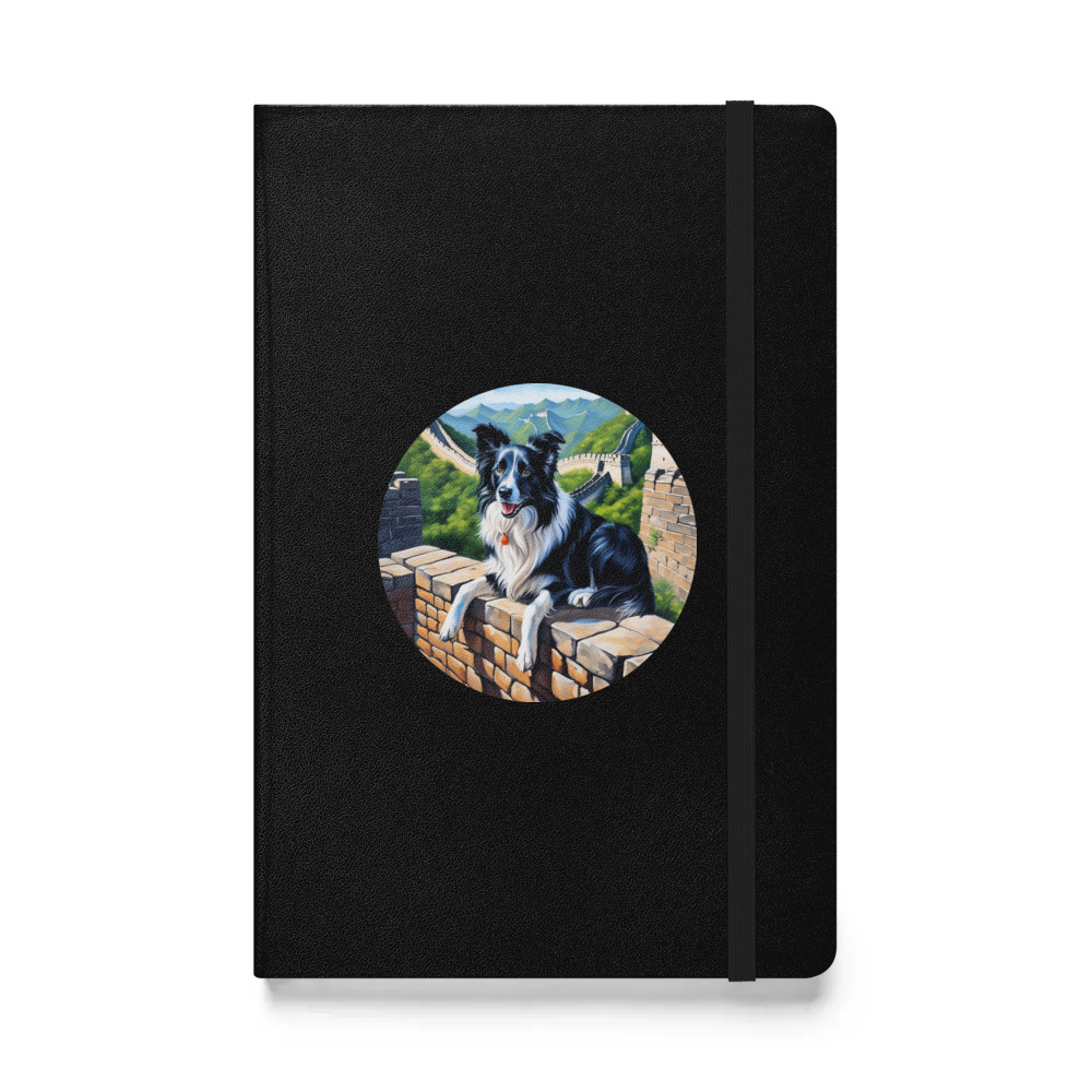 PugMug Custom Border Collie Hardcover Bound Notebook