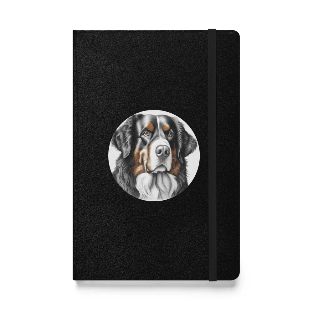 PugMug Custom Bernese Mountain Dog Hardcover Bound Notebook