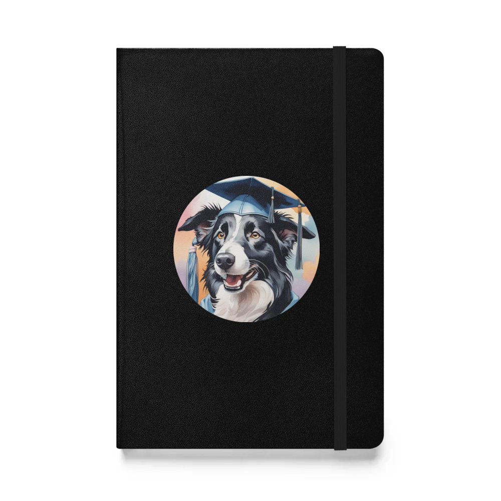 PugMug Custom Border Collie Hardcover Bound Notebook