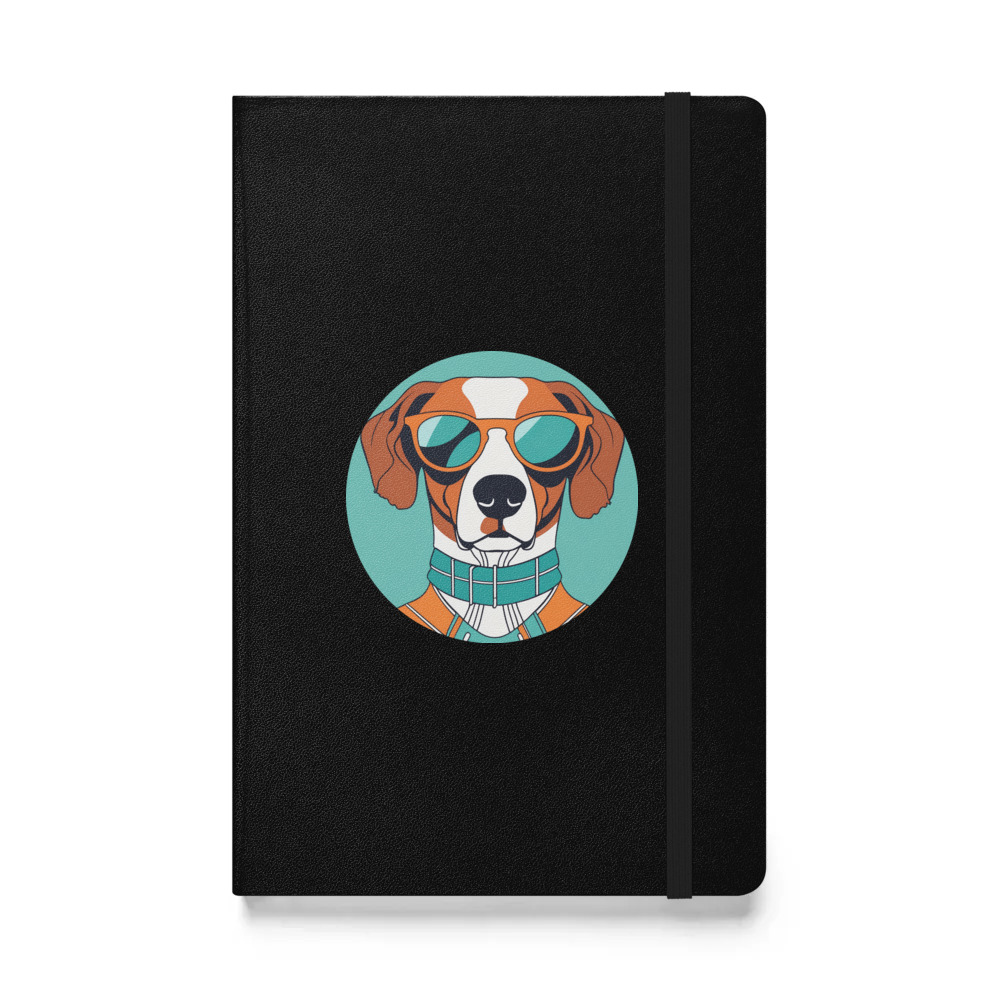 PugMug Custom Brittany Dog Hardcover Bound Notebook