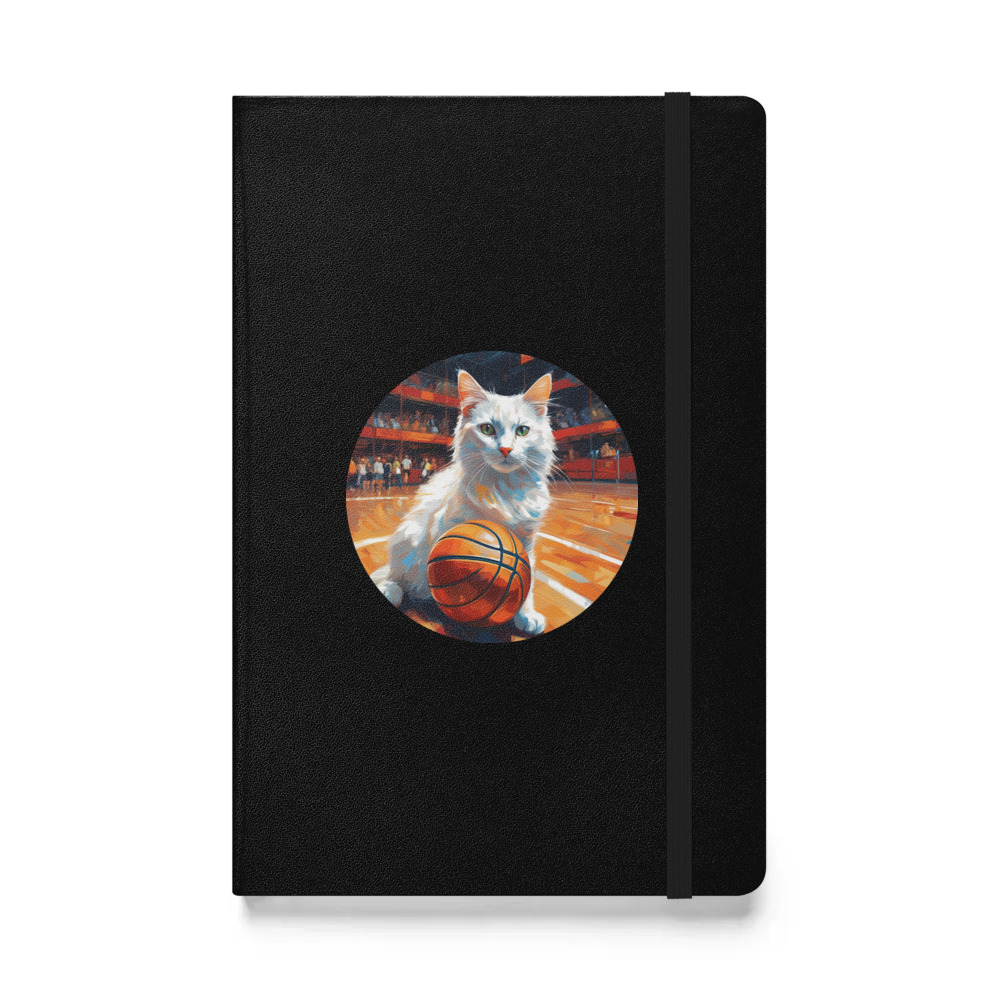 PugMug Custom White Companion Cat Hardcover Bound Notebook
