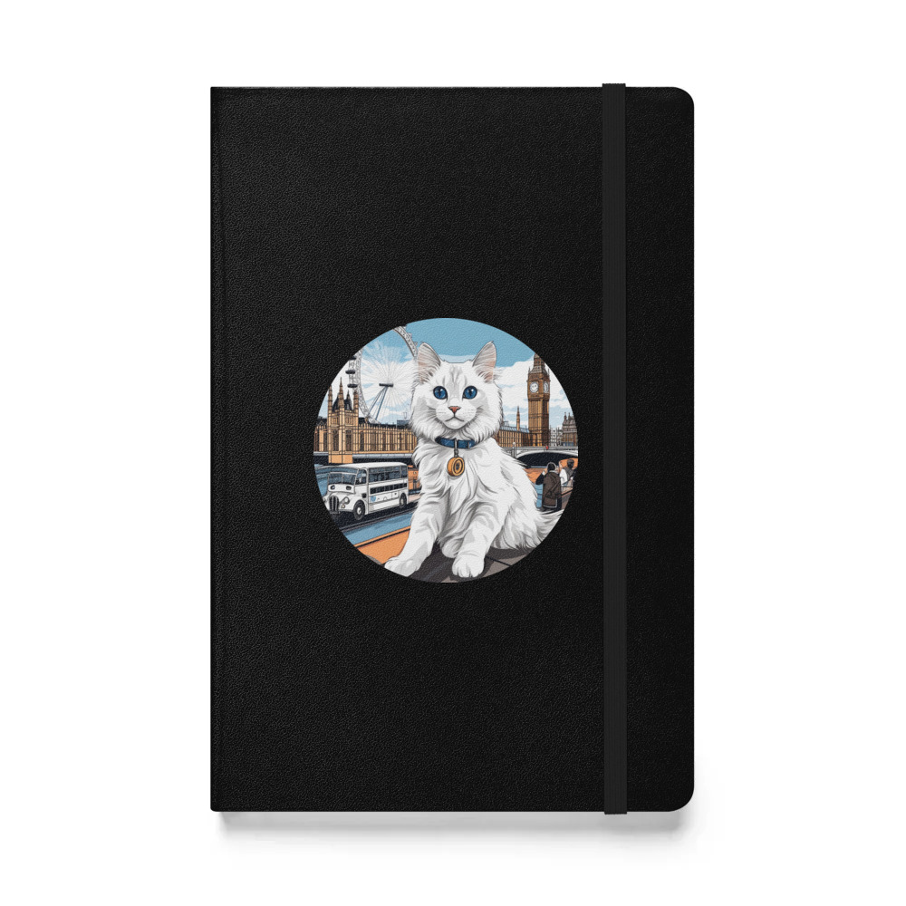 PugMug Custom White Ragdoll Cat Hardcover Bound Notebook