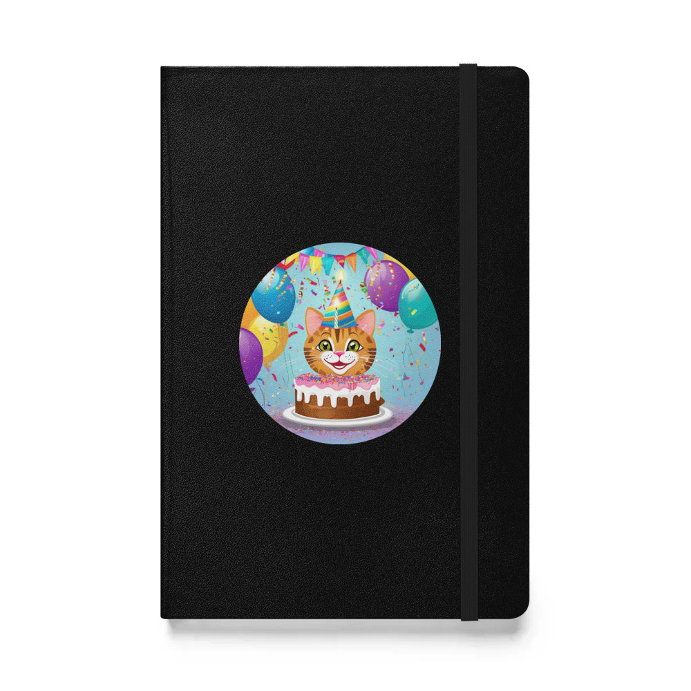PugMug Custom Tabby Exotic Cat Hardcover Bound Notebook