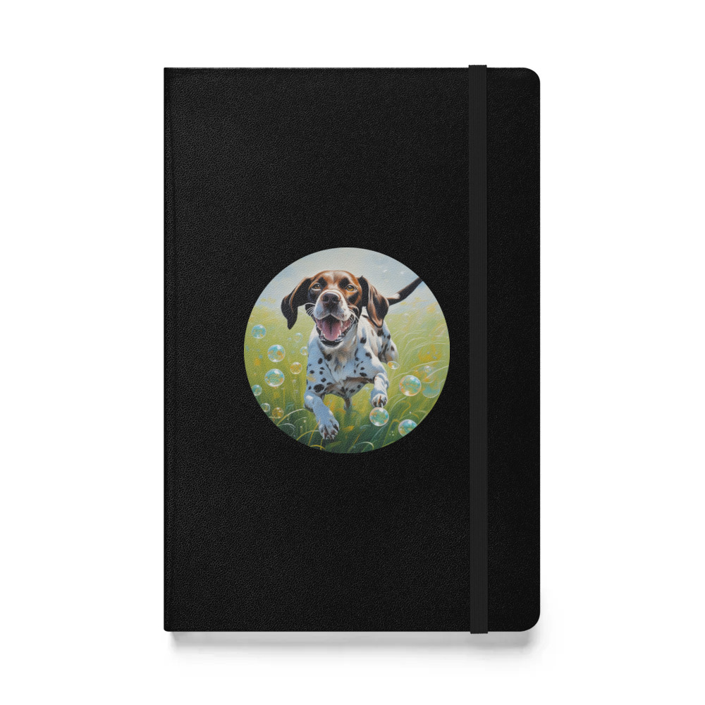 PugMug Custom Pointer Dog Hardcover Bound Notebook