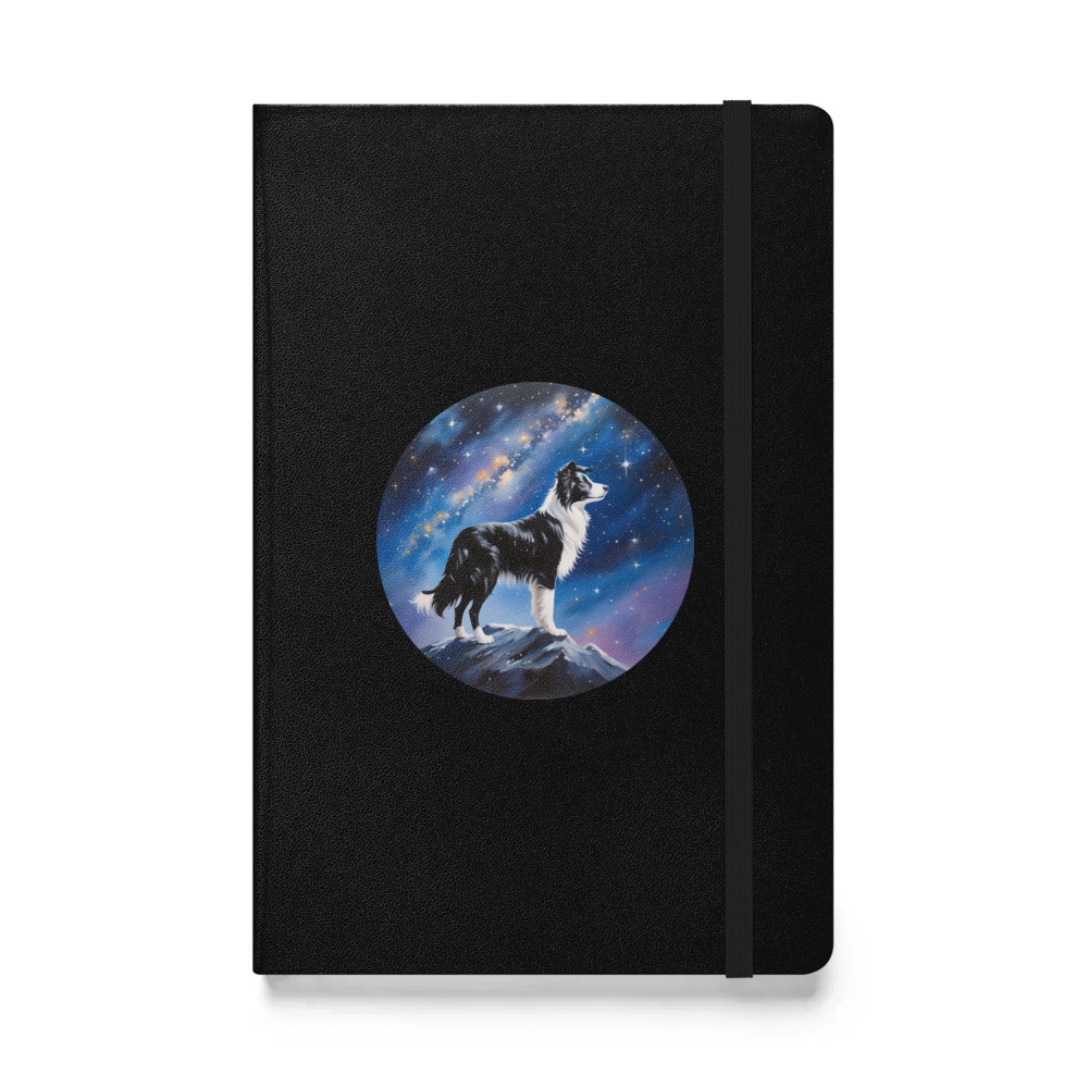 PugMug Custom Border Collie Hardcover Bound Notebook