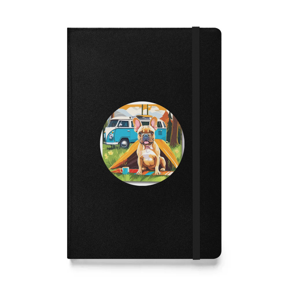 PugMug Custom Tan French Bulldog Hardcover Bound Notebook