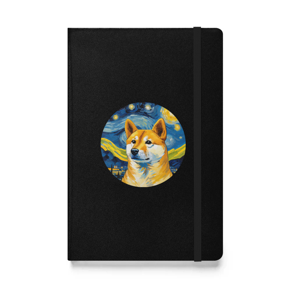 PugMug Custom Shiba Inu Hardcover Bound Notebook