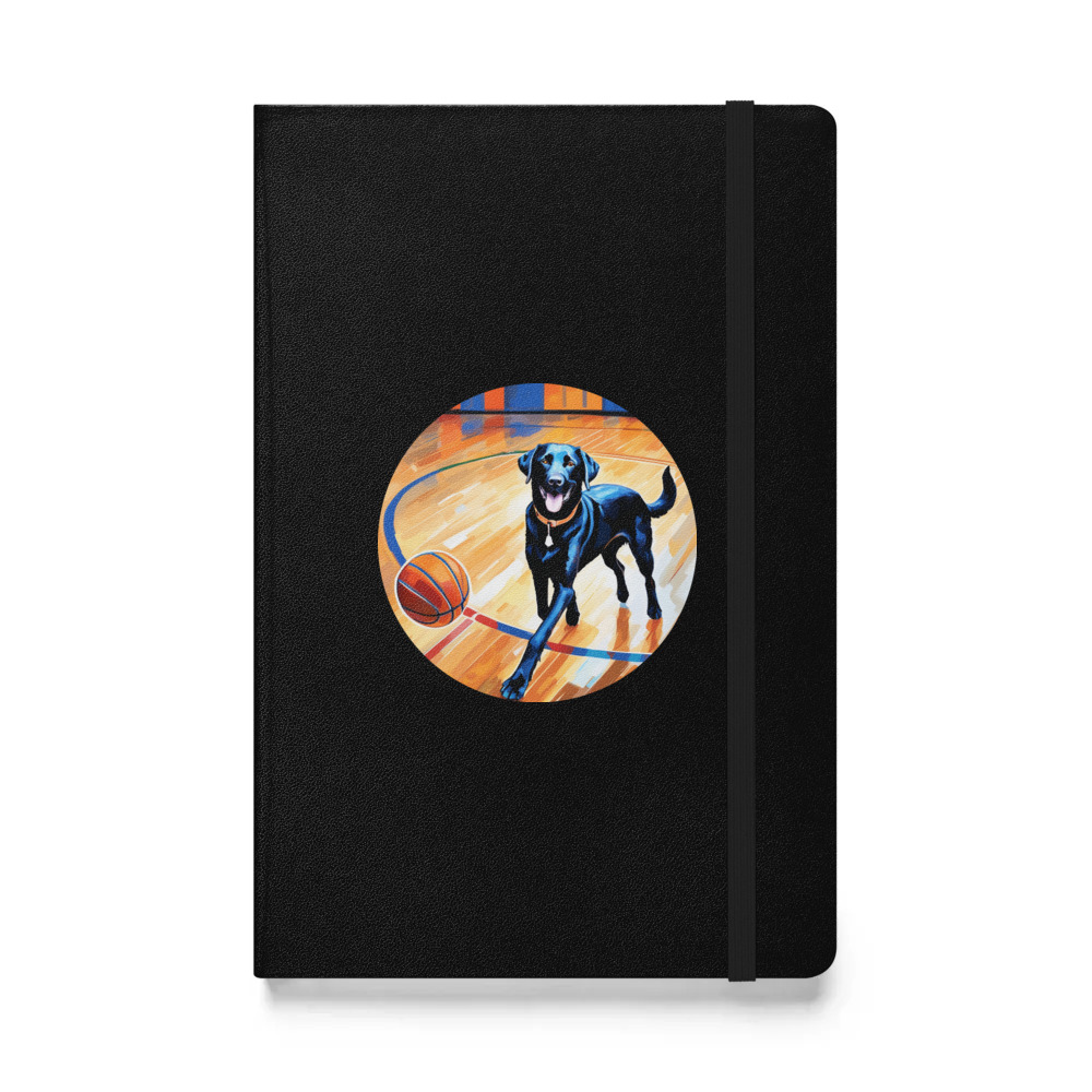 PugMug Custom Black Labrador Retriever Hardcover Bound Notebook