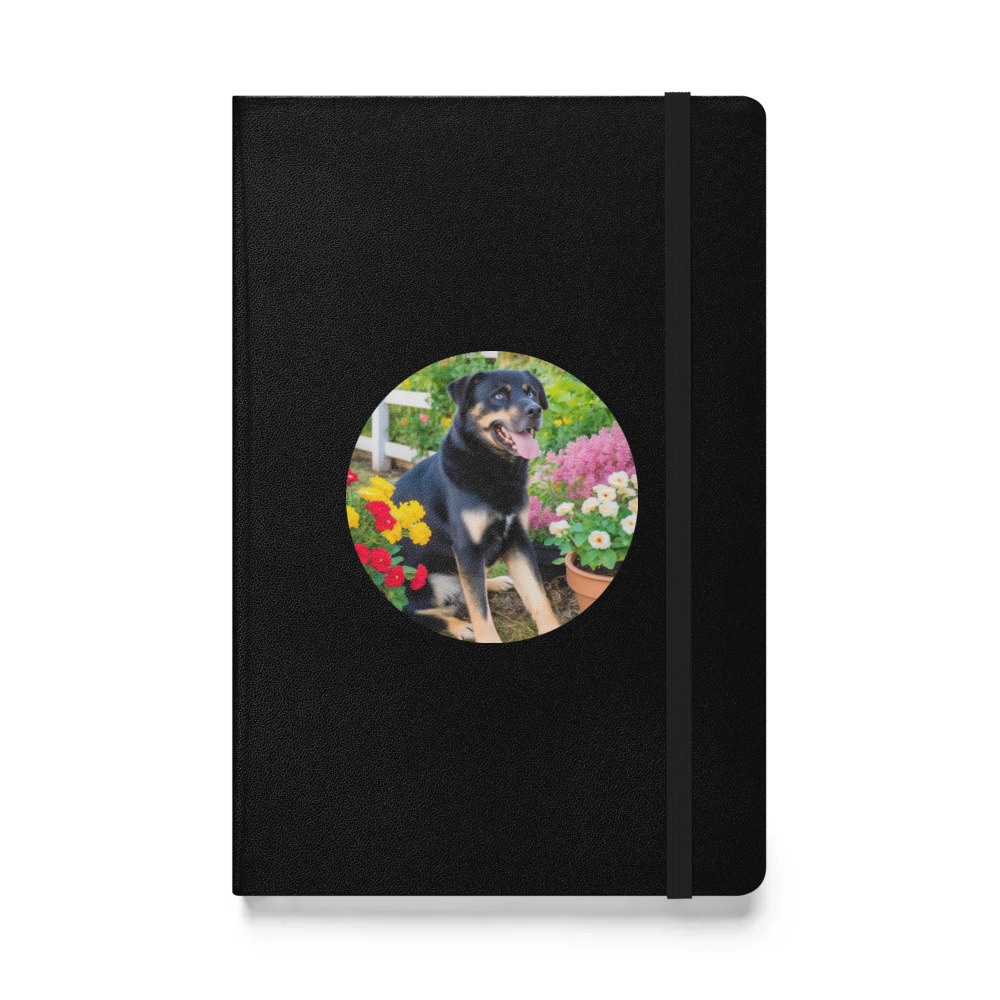 PugMug Custom Blue Hardcover Bound Notebook