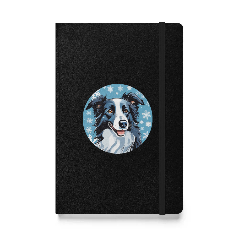 PugMug Custom Border Collie Hardcover Bound Notebook