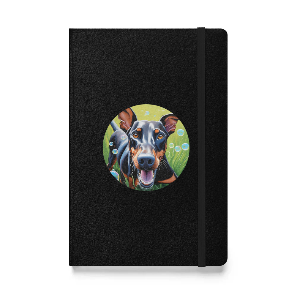 PugMug Custom Doberman Pinscher Hardcover Bound Notebook