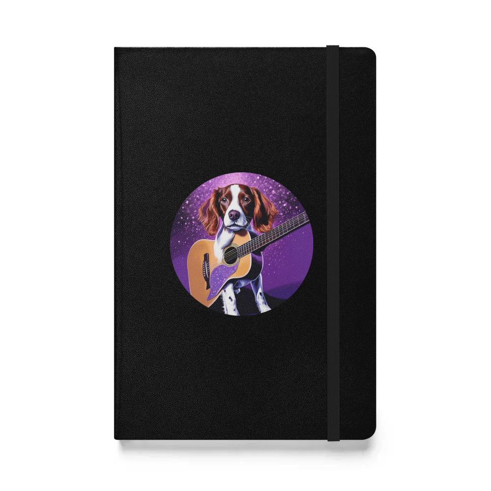 PugMug Custom Brittany Dog Hardcover Bound Notebook