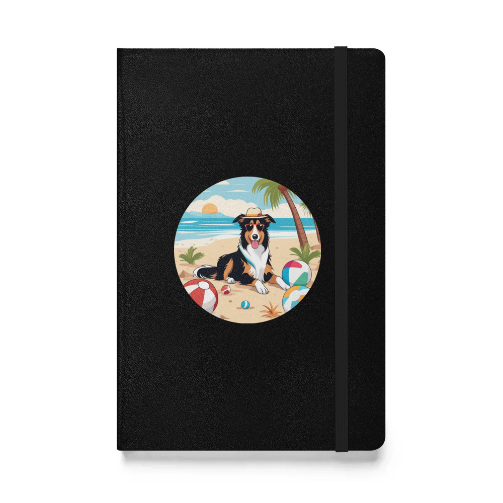 PugMug Custom Collie Hardcover Bound Notebook