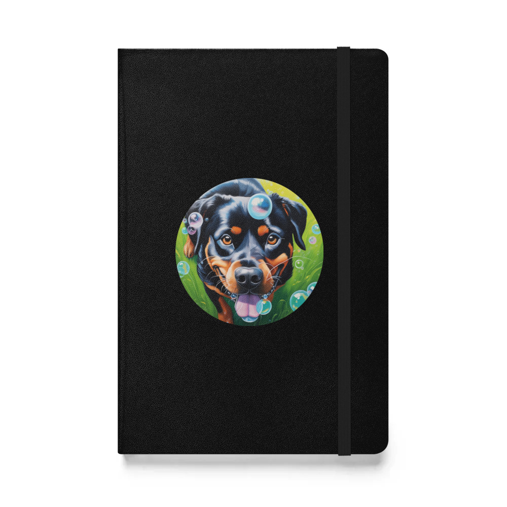PugMug Custom Rottweiler Hardcover Bound Notebook