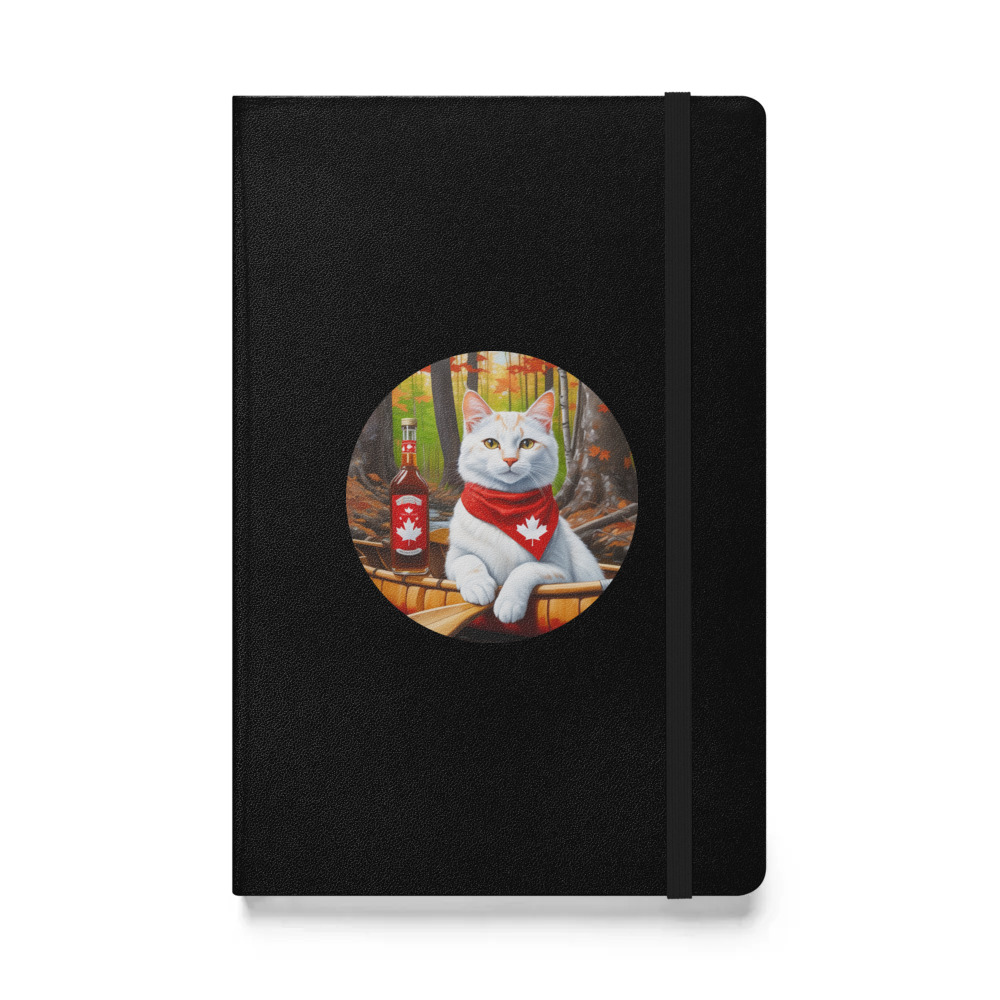PugMug Custom White Companion Cat Hardcover Bound Notebook