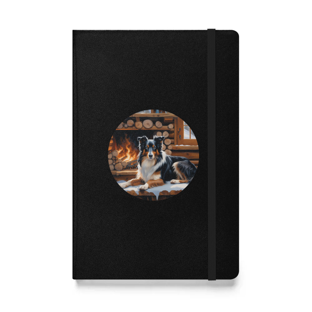 PugMug Custom Collie Hardcover Bound Notebook