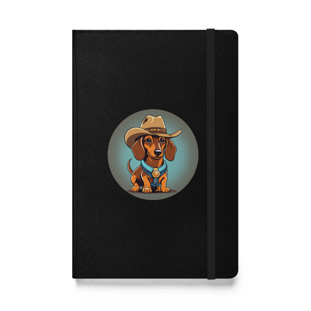 PugMug Custom Tan Dachshund Hardcover Bound Notebook