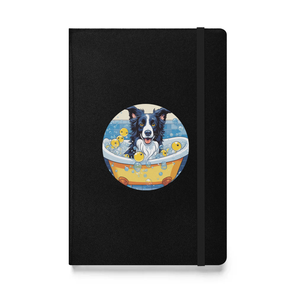 PugMug Custom Border Collie Hardcover Bound Notebook