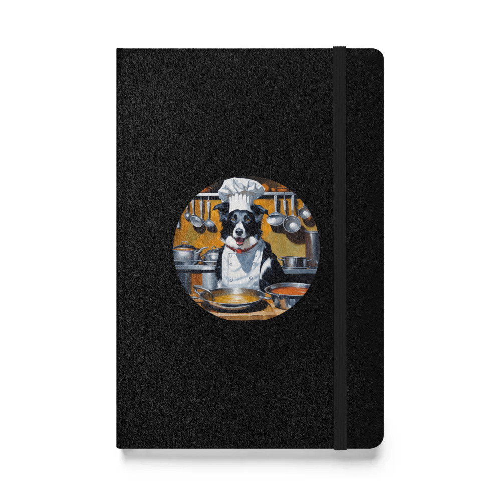 PugMug Custom Border Collie Hardcover Bound Notebook