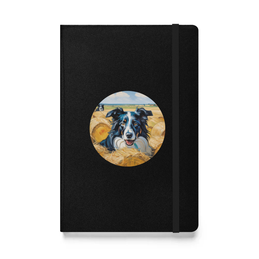PugMug Custom Border Collie Hardcover Bound Notebook