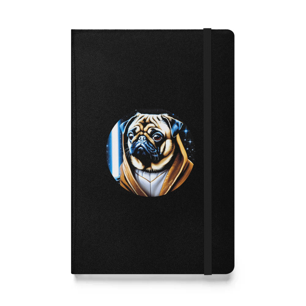 PugMug Custom Pug Hardcover Bound Notebook