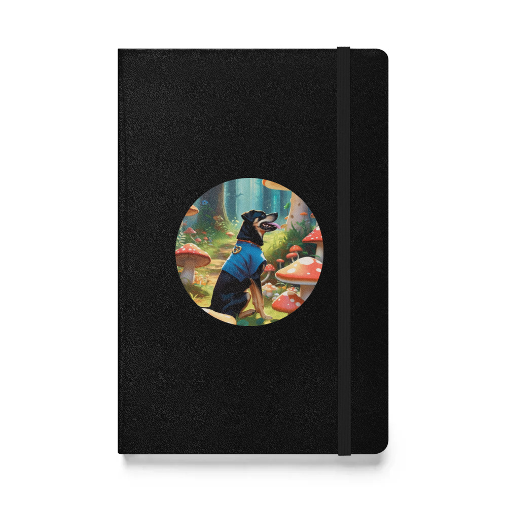 PugMug Custom Blue Hardcover Bound Notebook
