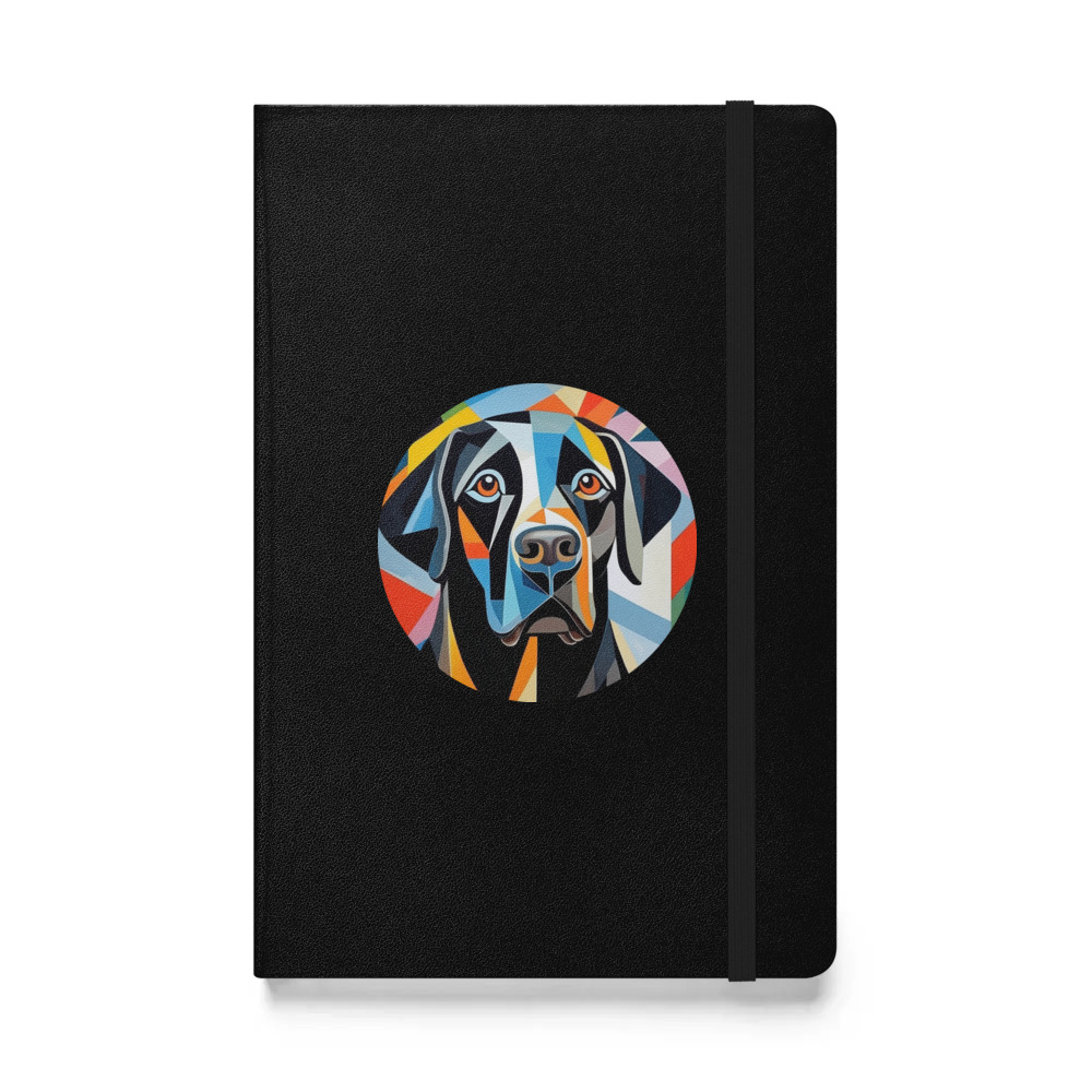 PugMug Custom Black Labrador Retriever Hardcover Bound Notebook