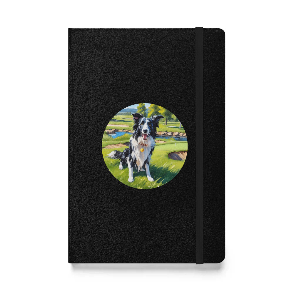 PugMug Custom Border Collie Hardcover Bound Notebook