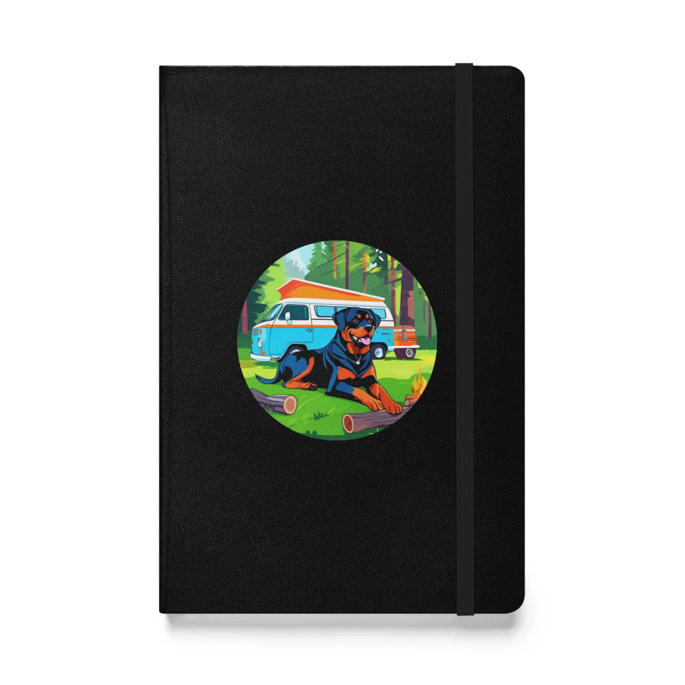 PugMug Custom Rottweiler Hardcover Bound Notebook