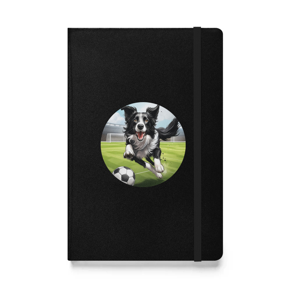 PugMug Custom Border Collie Hardcover Bound Notebook