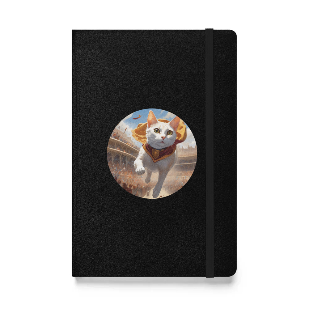 PugMug Custom White Abyssinian Cat Hardcover Bound Notebook